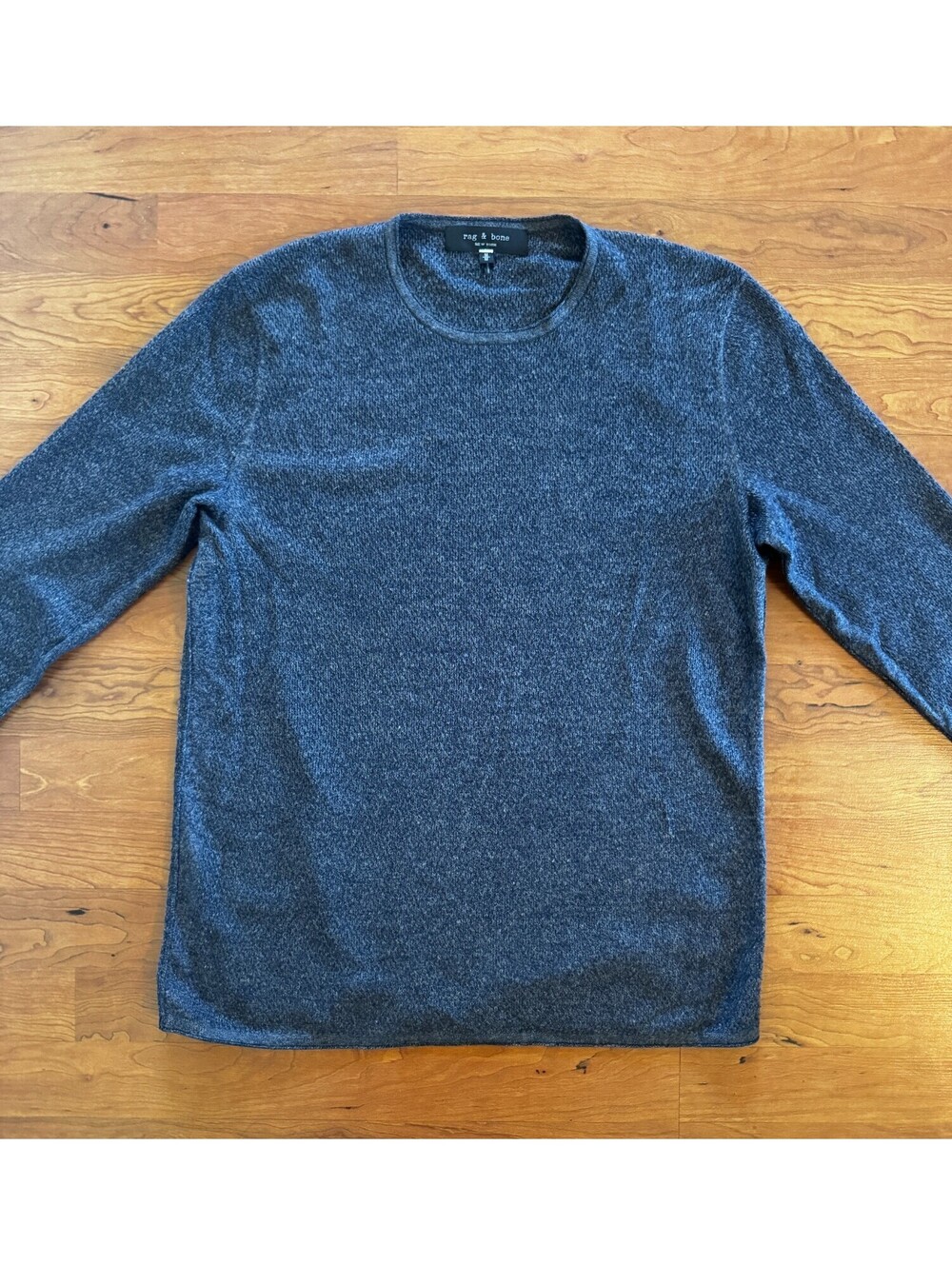 Rag and Bone Gray Wool/Linen Pullover Sweater Men's Medium